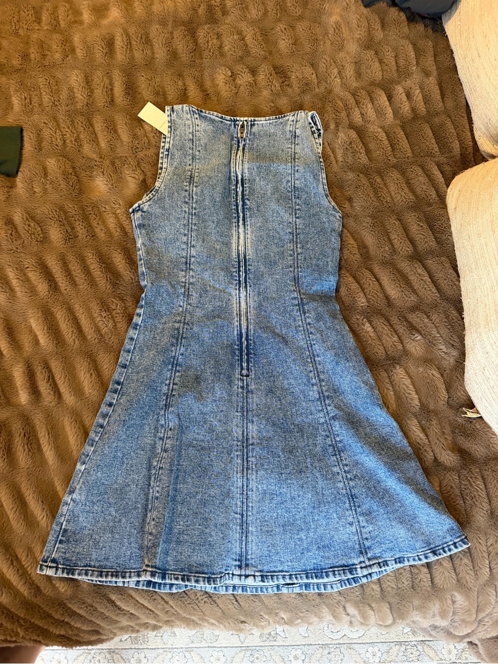Abercrombie & Fitch Light Blue Denim Mini Dress - Picture 2 of 3